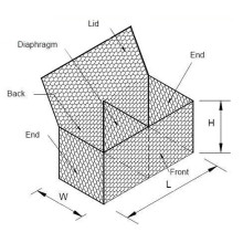 ISO calidad Gavión caja caliente venta cestas/alta calidad Gavión caja de Gabion /